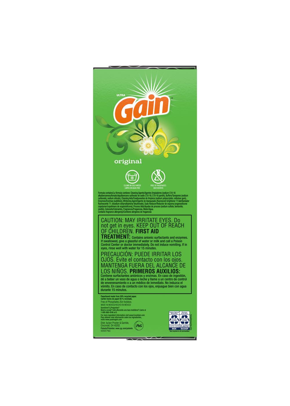 Gain Aroma Boost HE Powder Laundry Detergent, 133 Loads - Original; image 6 of 8