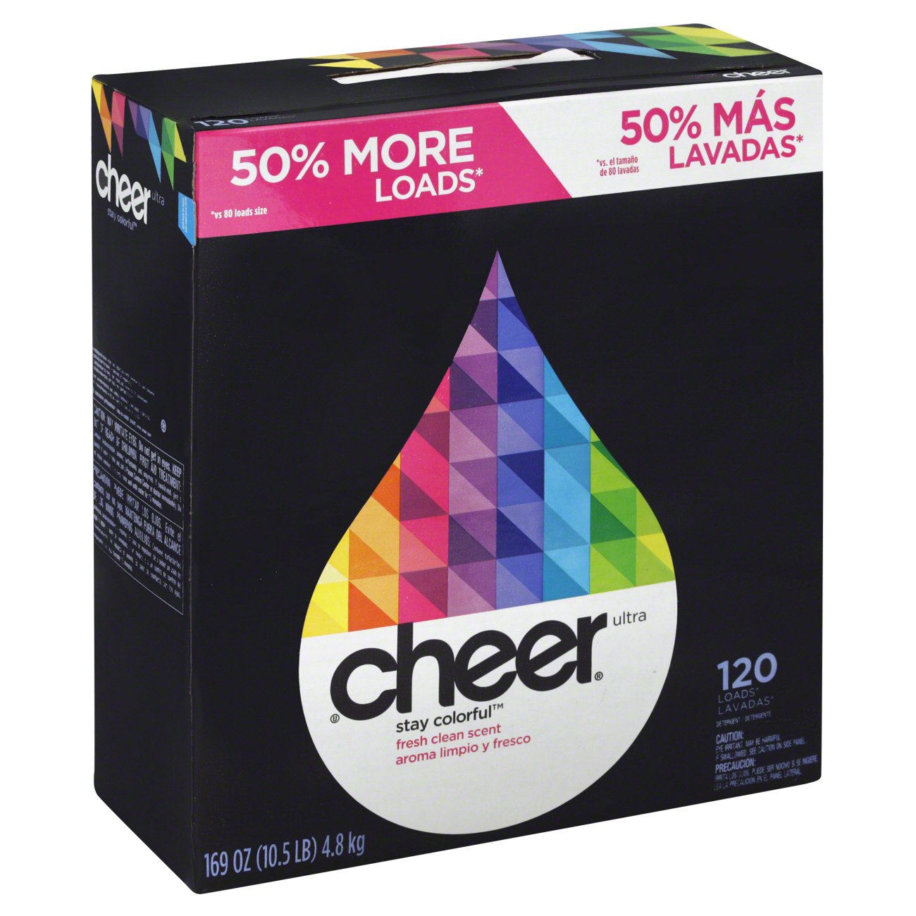 Cheer Powder Laundry Detergent, 120 Loads Fresh Clean Shop