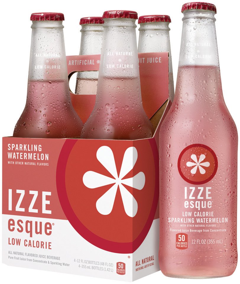 Izze Esque Sparkling Watermelon Juice Beverage Glass Bottles Shop