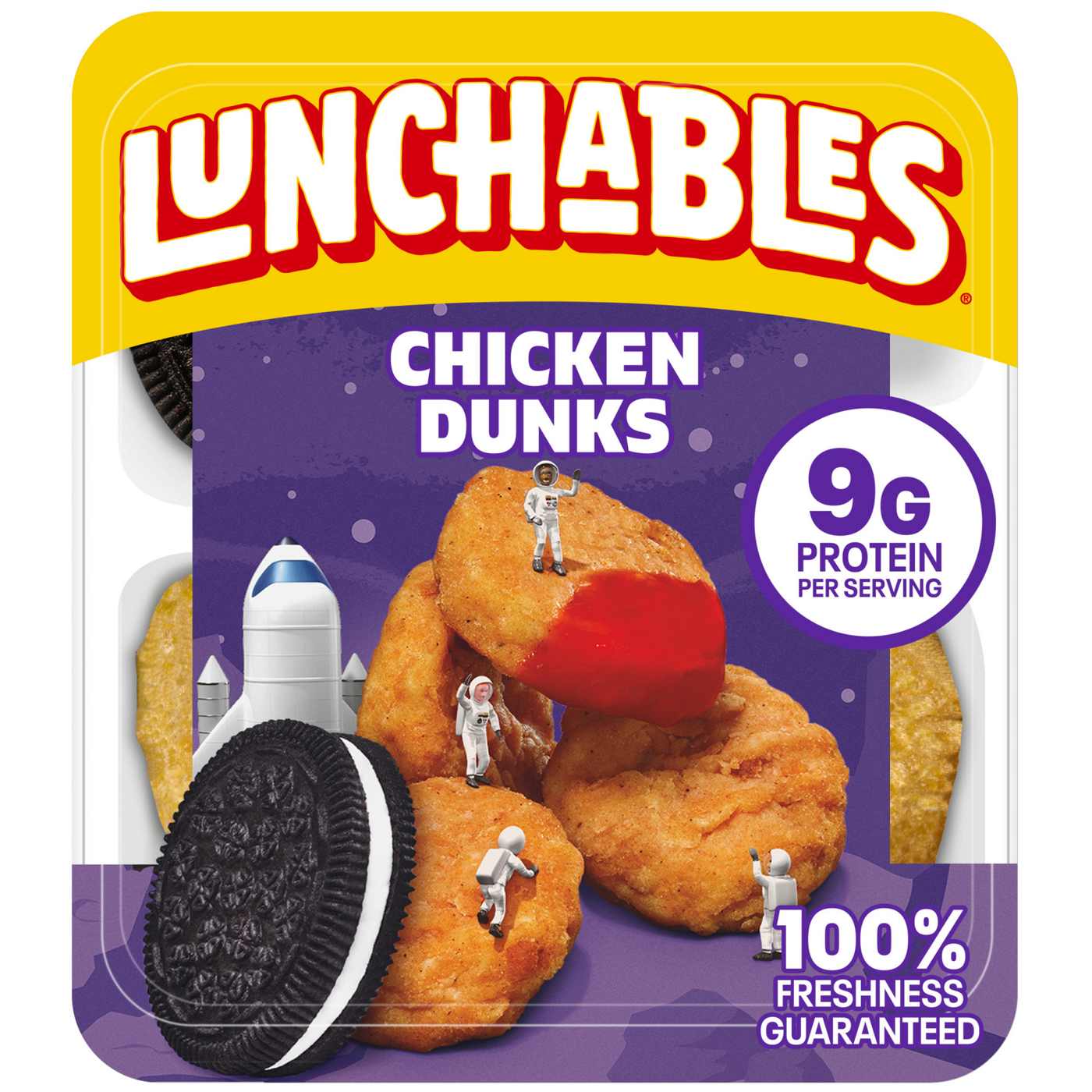 Lunchables Snack Kit Tray - Chicken Dunks with Chocolate Creme Cookies; image 1 of 6