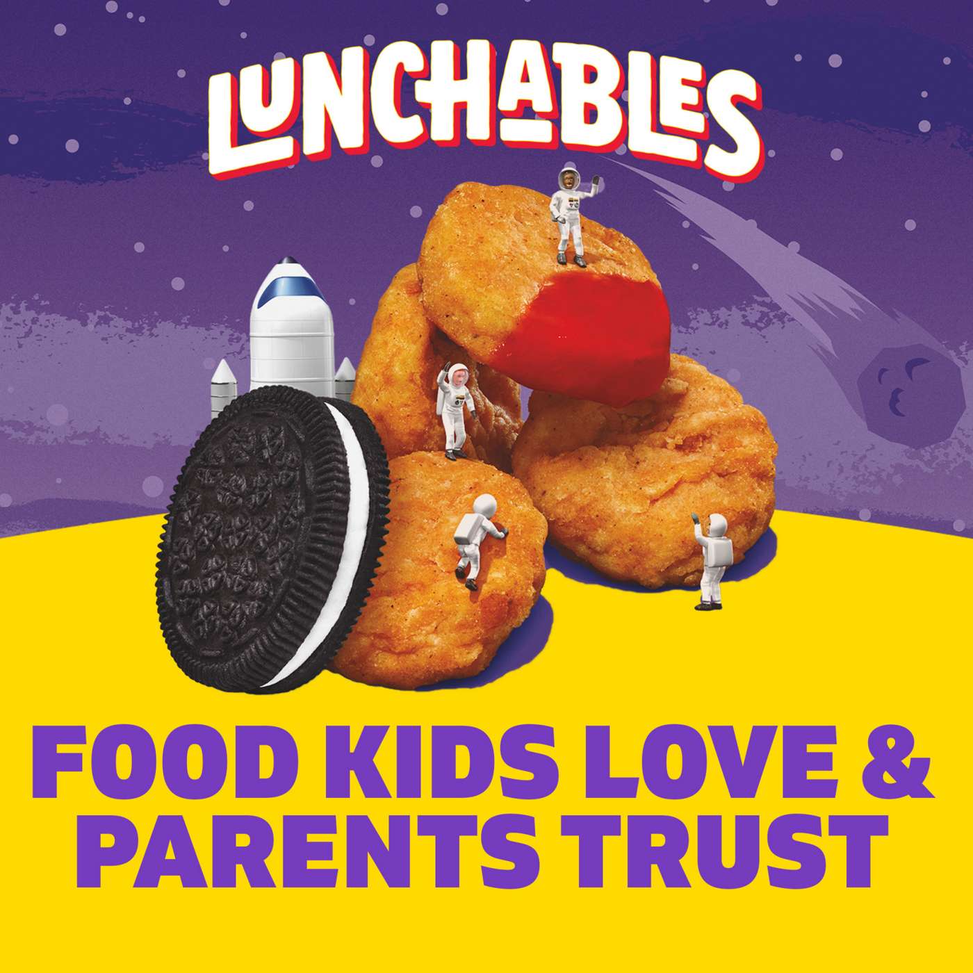 Lunchables Snack Kit Tray - Chicken Dunks with Chocolate Creme Cookies; image 2 of 6