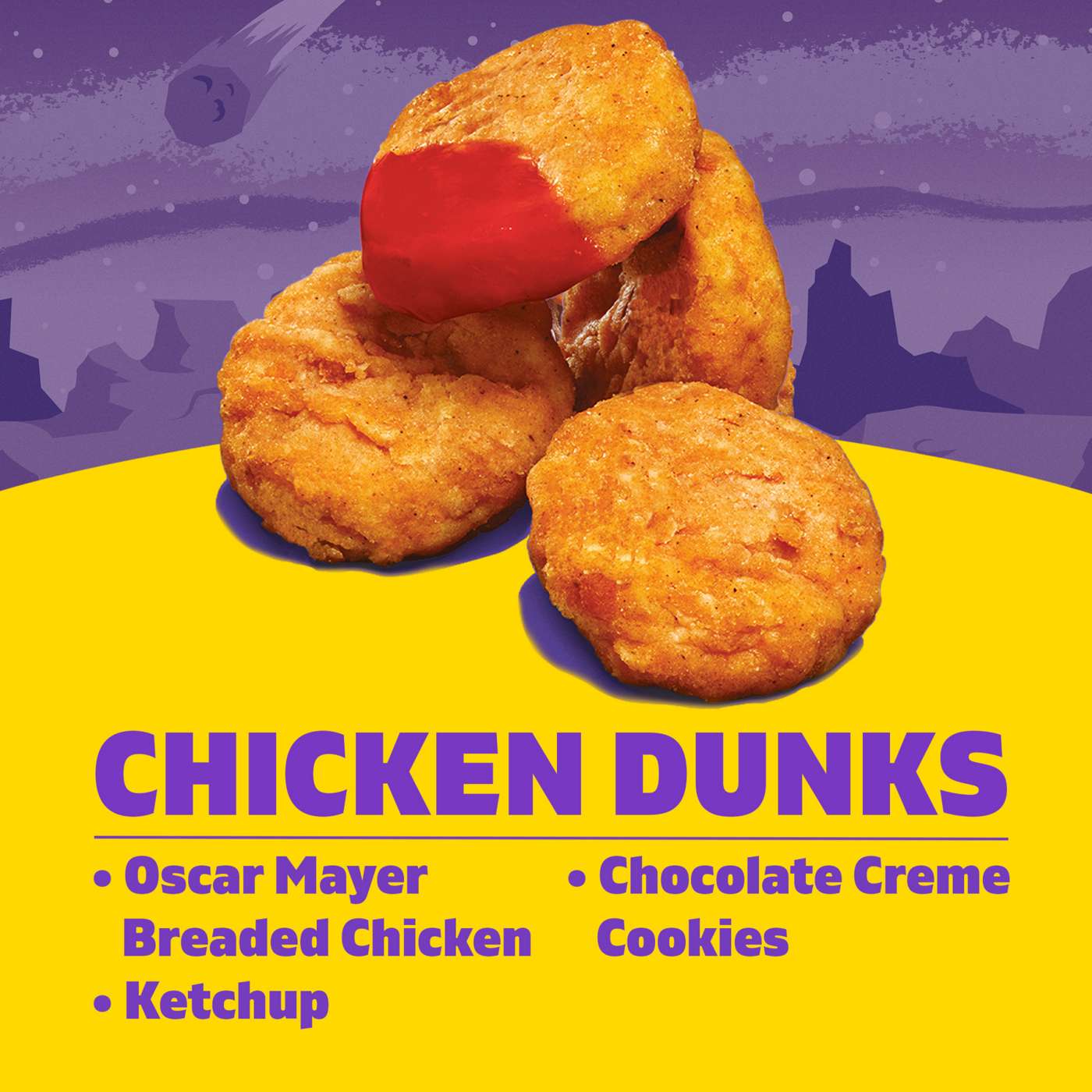 Lunchables Snack Kit Tray - Chicken Dunks with Chocolate Creme Cookies; image 5 of 6