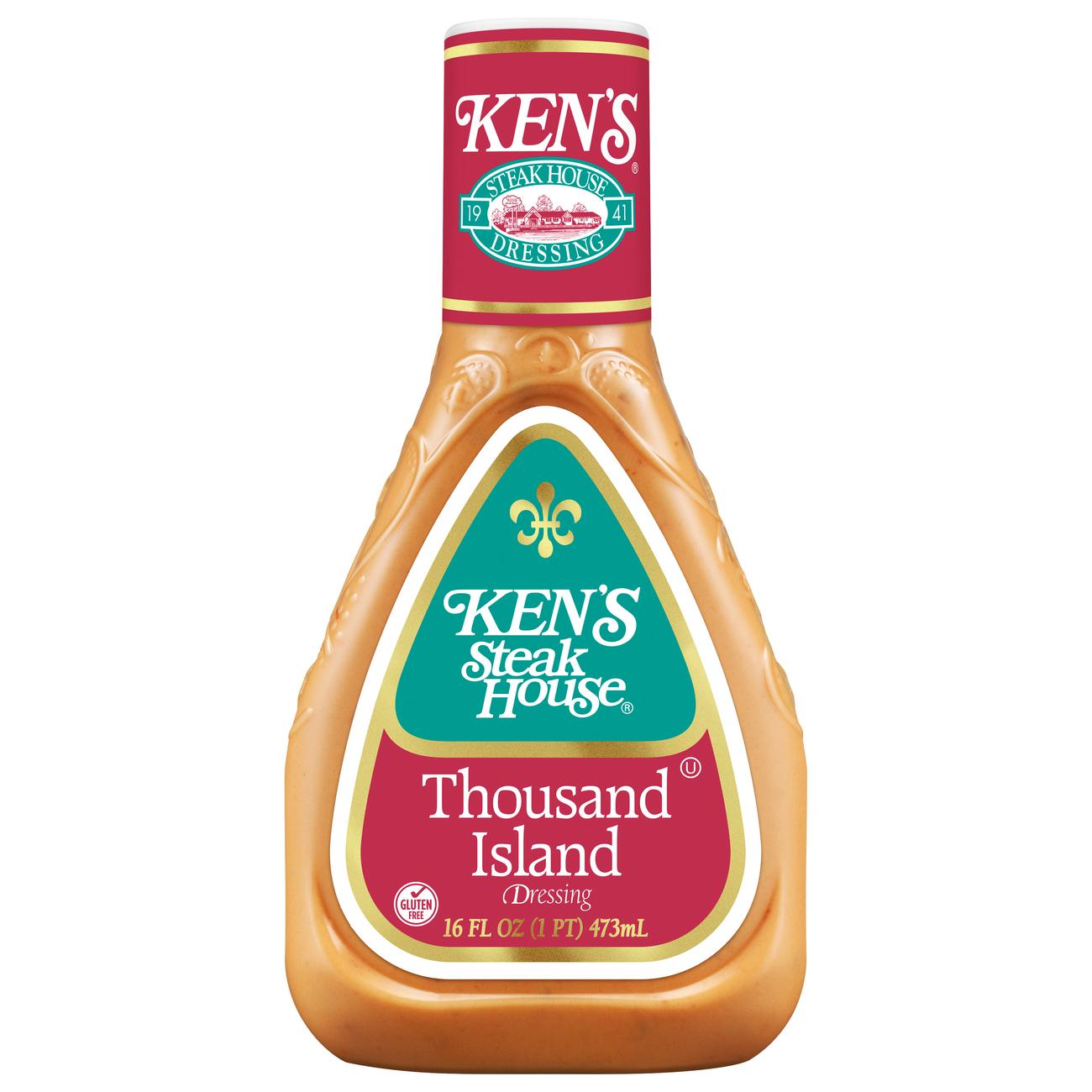 ken's steakhouse dressing (25 Packets) Steak House Assorted Salad 5 Flavors 1.5 oz Packets. (Caesar, Ranch, Creamy Italian, Balsamic Vinaigrette, Thousand Island ). Includes HolanDeli Mints. : Grocery & Gourmet Food Ready to use right out of the container Ken's Steak House Thousand Island