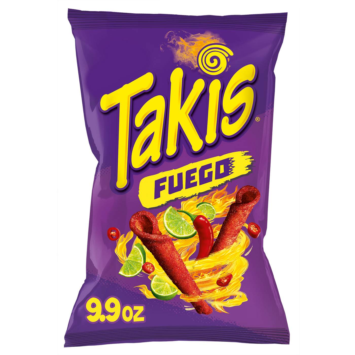 Takis Fuego Rolled Tortilla Chips - Hot Chili Pepper & Lime, 9.9 oz