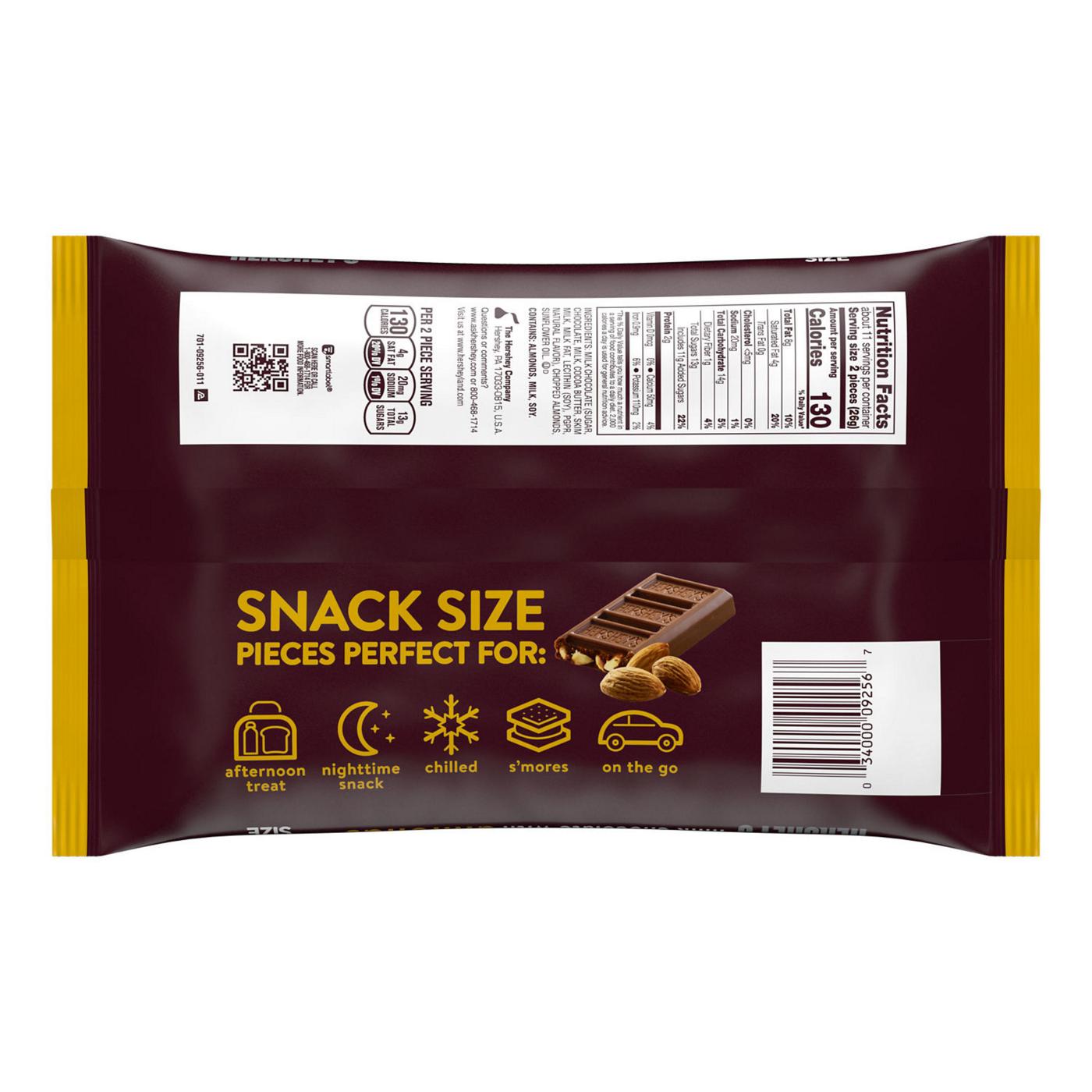 Hershey's Milk Chocolate with Almonds Snack Size Halloween Candy; image 3 of 5