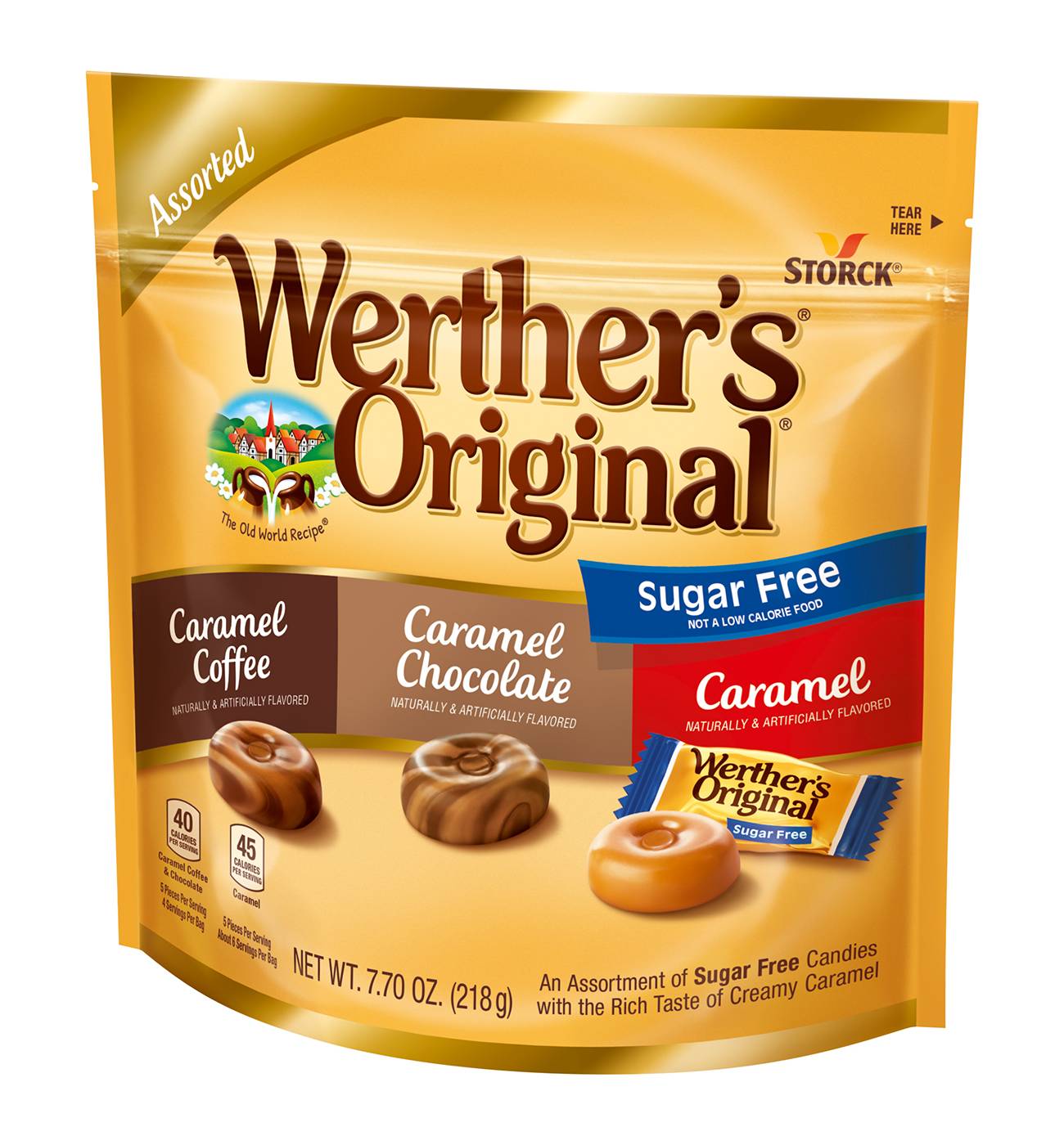 Werther's Original Sugar Free Assorted Caramel Hard Candies; image 3 of 3