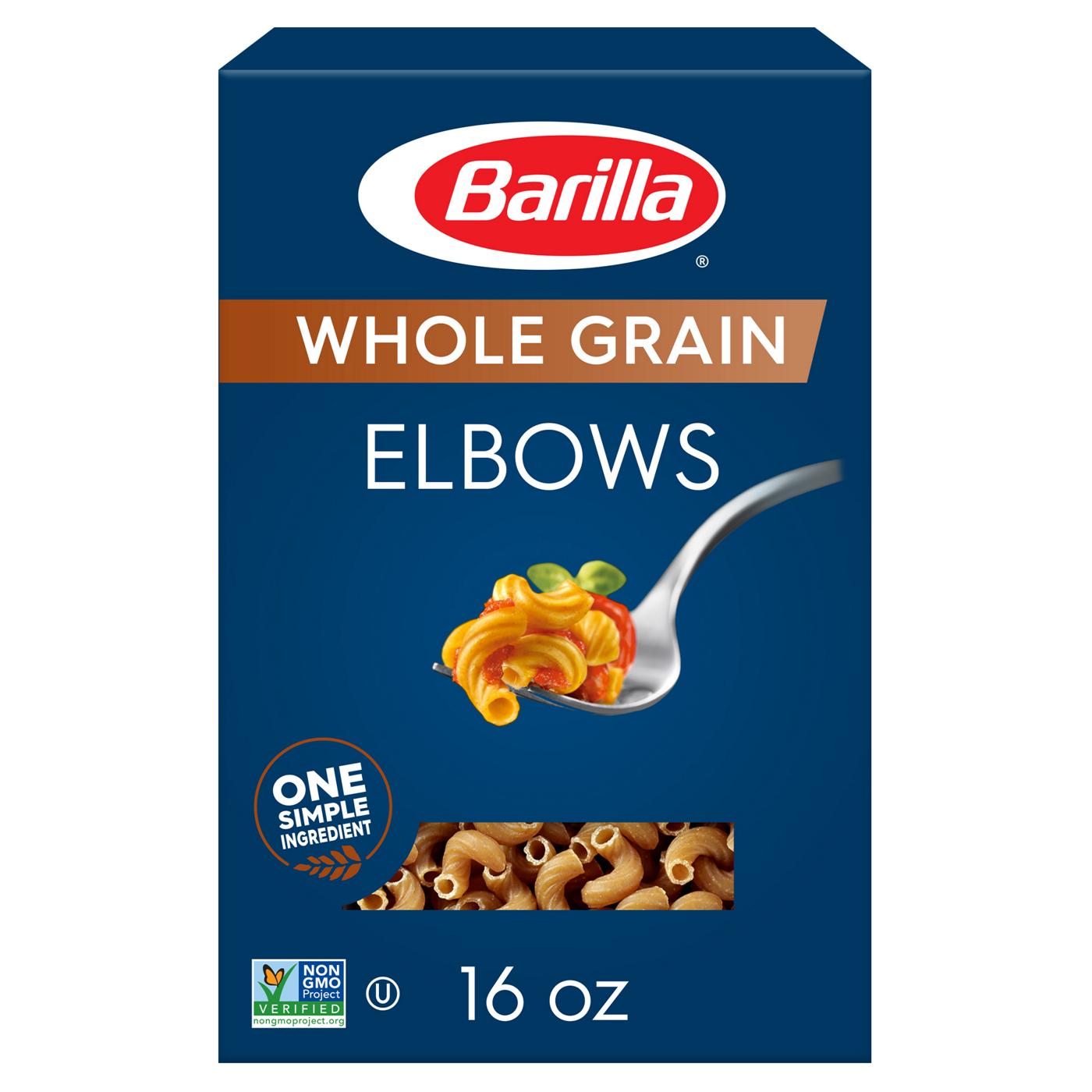 Barilla Whole Grain Elbows Pasta; image 1 of 6