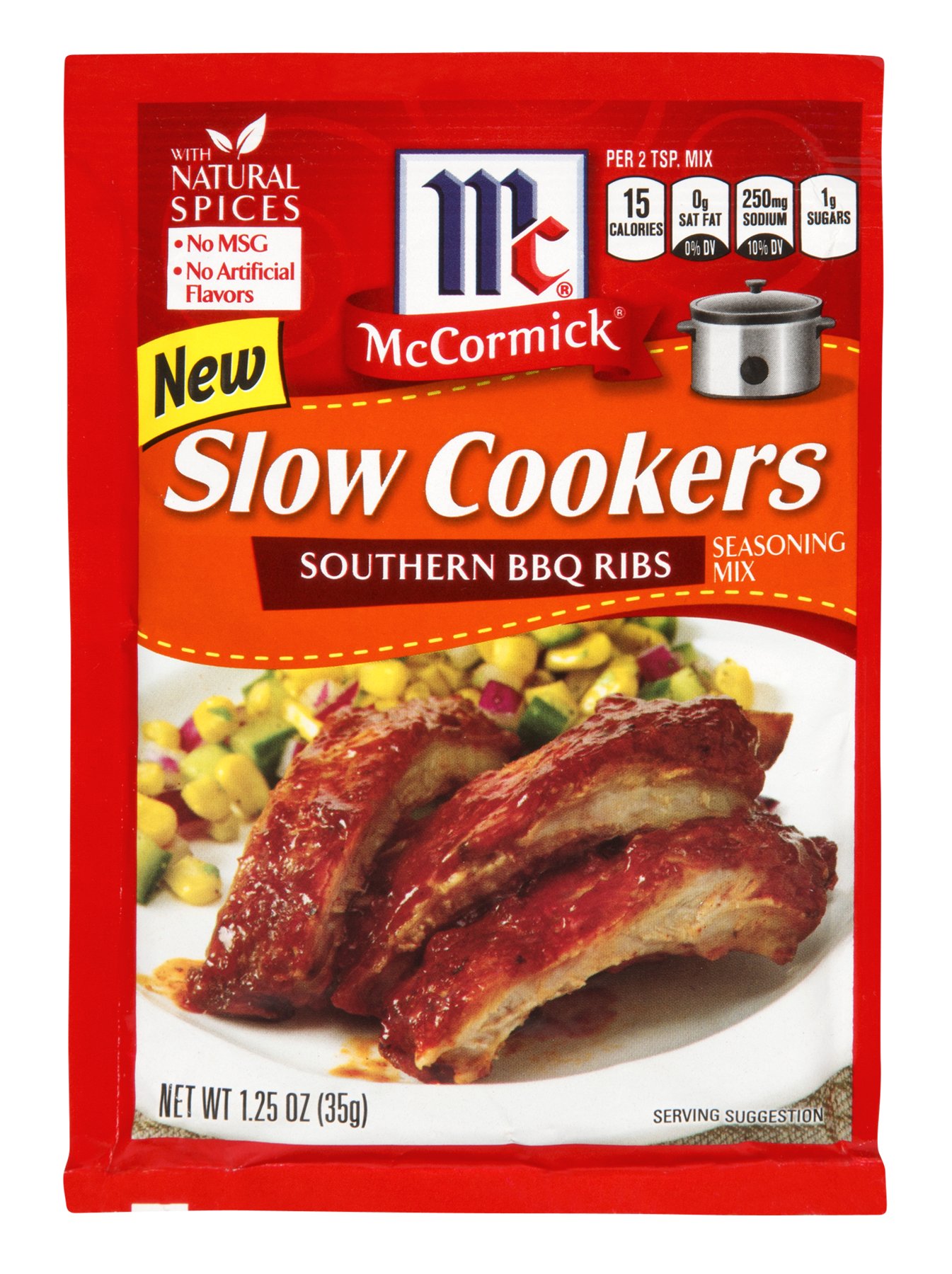 Mccormick Slow Cookers Southern Bbq Ribs Seasoning Mix Shop Spice Mixes At H E B 5211