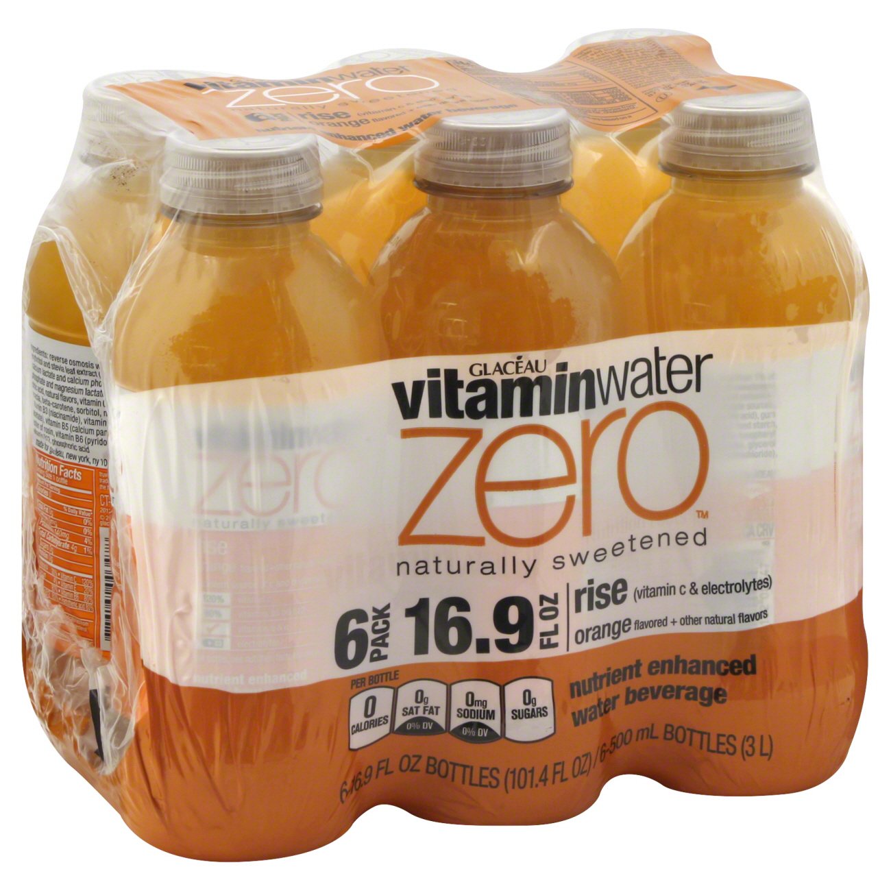 Glaceau Vitaminwater Zero Nutrient Enhanced Rise Orange Water Beverage ...