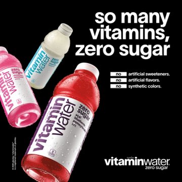 Glaceau Vitaminwater Zero Sugar XXX Acai-Blueberry-Pomegranate Water Beverage 6 pk Bottles