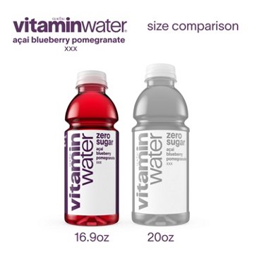 Glaceau Vitaminwater Zero Sugar XXX Acai-Blueberry-Pomegranate Water Beverage 6 pk Bottles