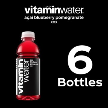 Glaceau Vitaminwater XXX Acai Blueberry Pomegranate Nutrient Enhanced Water Beverage 6 pk Bottles