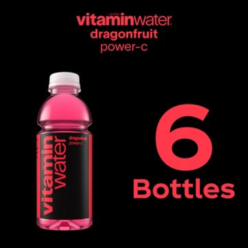 Glaceau Vitaminwater Power-C Dragonfruit Nutrient Enhanced Water Beverage 6 pk Bottles