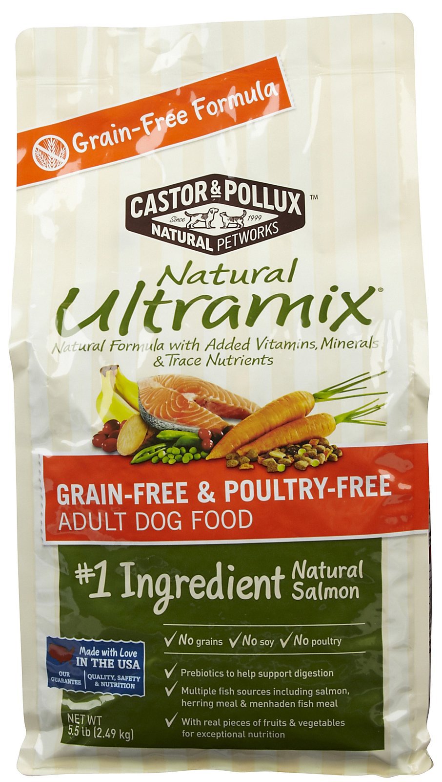 Castor & Pollux Natural Ultramix Grain Free & Poultry Free Salmon Dog