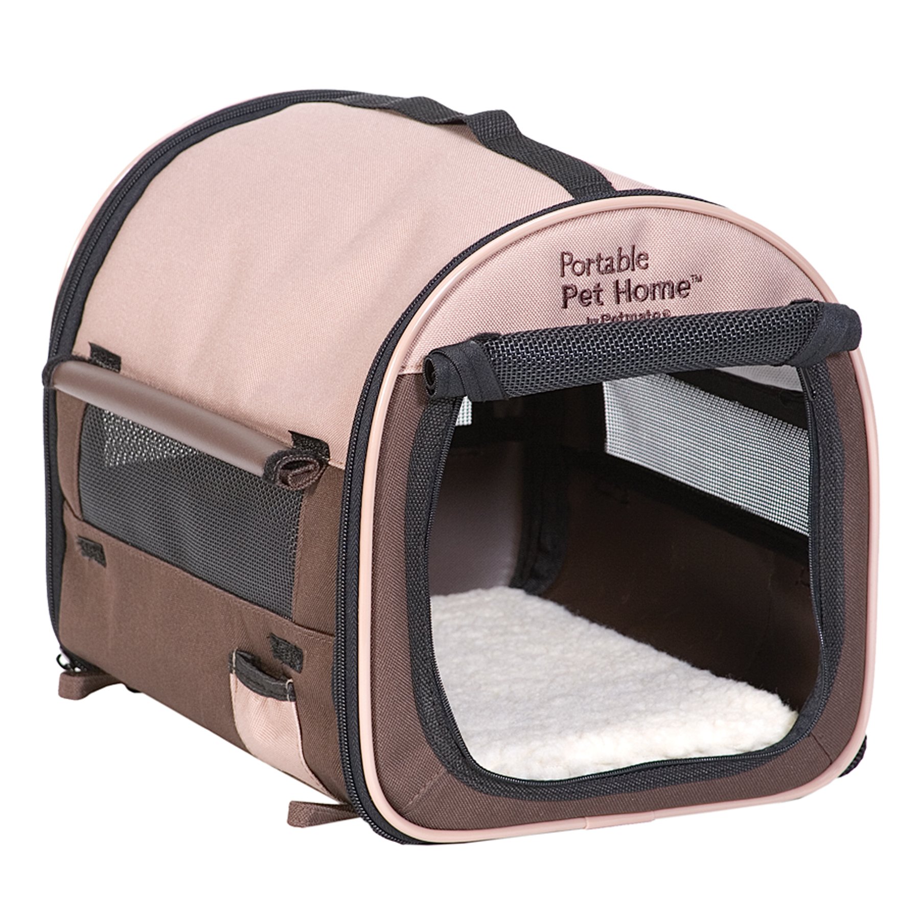 Petmate Mini Pink and Brown Portable Pet Home Shop Crates & Carriers at HEB