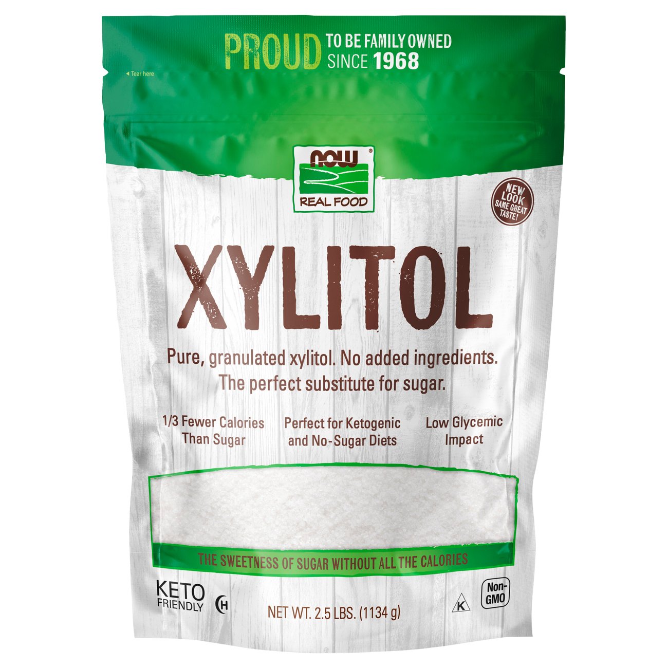 NOW Real Food Xylitol Natural Sweetener Shop Sugar substitutes at HEB