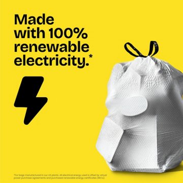 Glad ForceFlex Tall Kitchen Drawstring Trash Bags, 13 Gallon - Gain Lavender Scent with Febreze Freshness, 40 ct