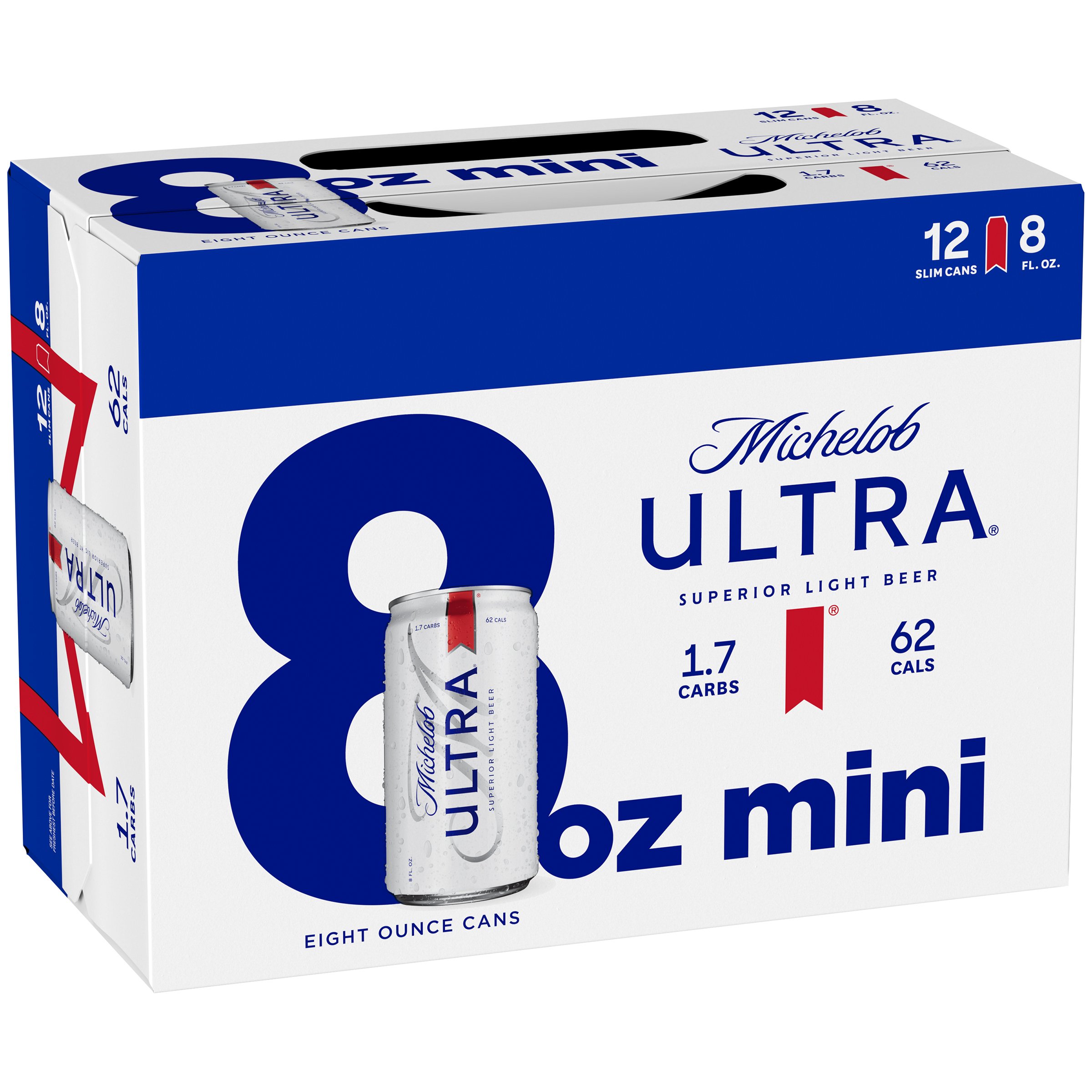 Michelob Ultra Beer 8 oz Slim Cans - Shop Beer at H-E-B