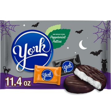 York Dark Chocolate Peppermint Patties Halloween Candy Bag