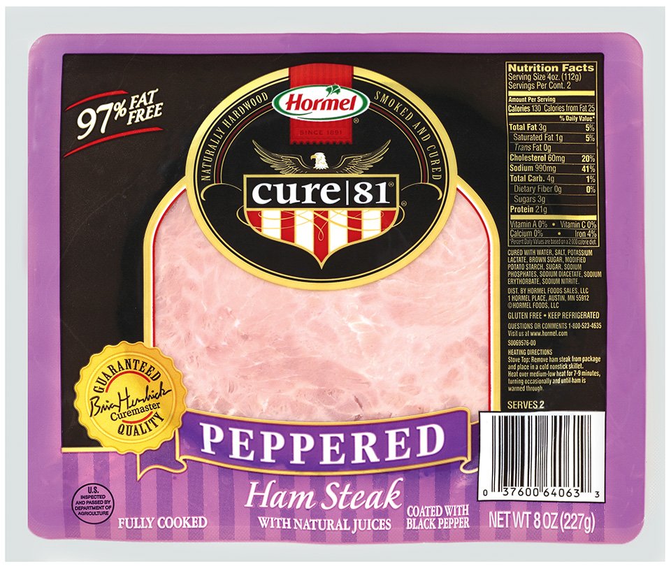 Hormel Cure 81 Peppered Ham Steak Shop Pork at HEB