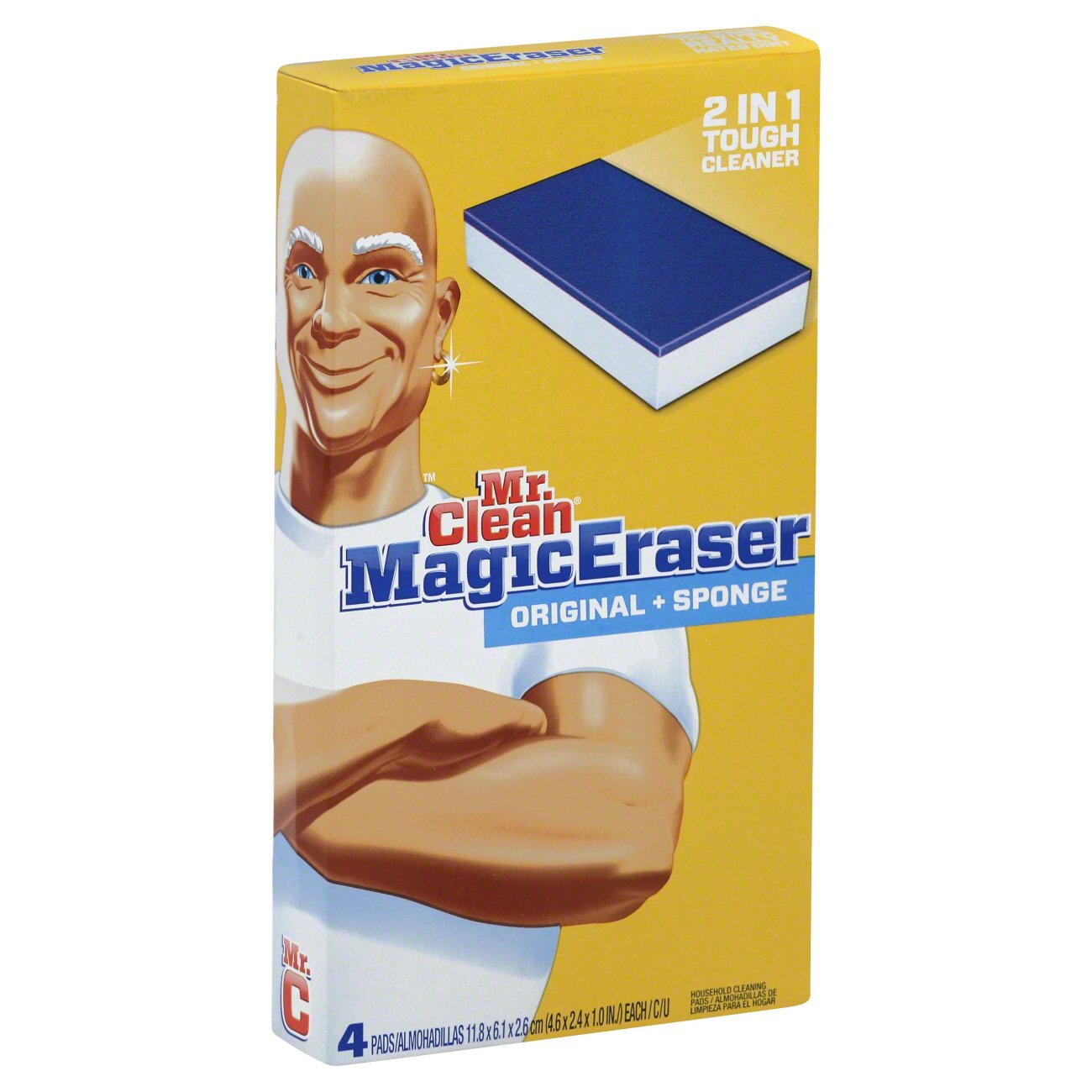 Mr. Clean Magic Eraser Duo Original + Sponge Household Cleaning Pads