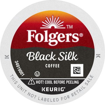 Folgers Black Silk Dark Roast Single Serve Coffee K Cups, 10 ct