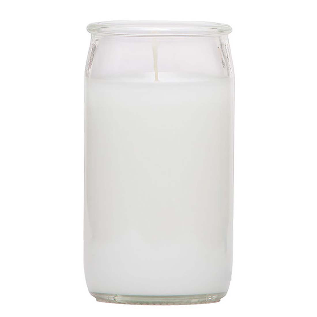 Reed Candle Clear Glass Candle - White Wax, 4"