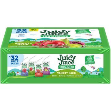 Juicy Juice 100% Juice Variety Pack 32 pk Boxes, 4.23 oz