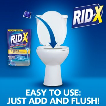 RID-X Septic Tank Treatment, 3 Month Supply Of Septi-Pacs, 3 ct