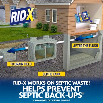 RID-X Septic Tank Treatment, 3 Month Supply Of Septi-Pacs, 3 ct