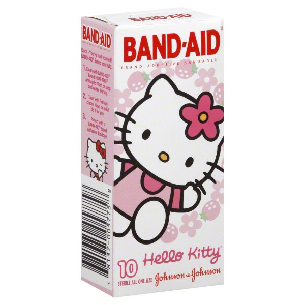 Band-Aid Hello Kitty Adhesive Bandages - Assorted Sizes - Shop Bandages &  Gauze at H-E-B