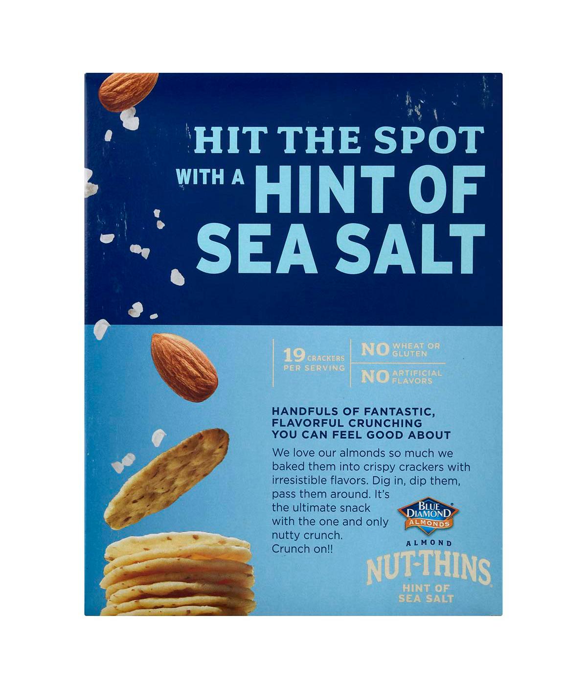 Blue Diamond Almond Nut-Thins Hint of Sea Salt Nut & Rice Cracker Snacks; image 2 of 2