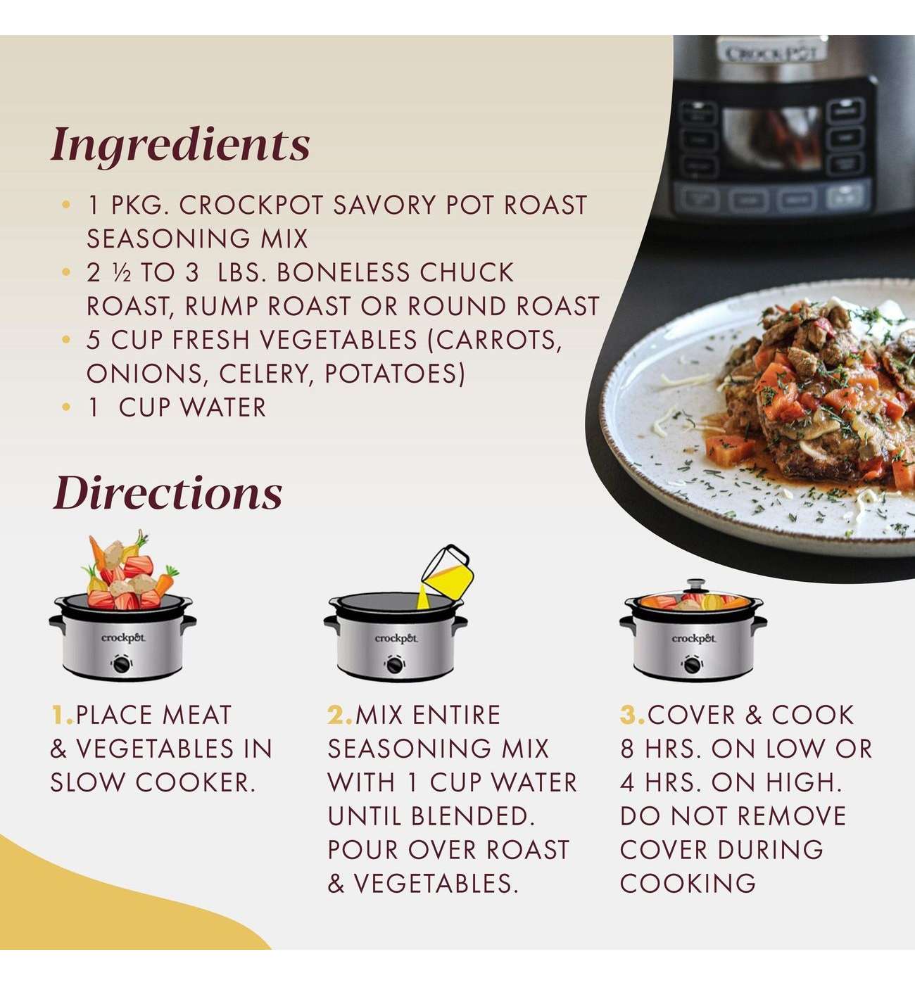 Crock-Pot Savory Pot Roast Seasoning Mix; image 5 of 5