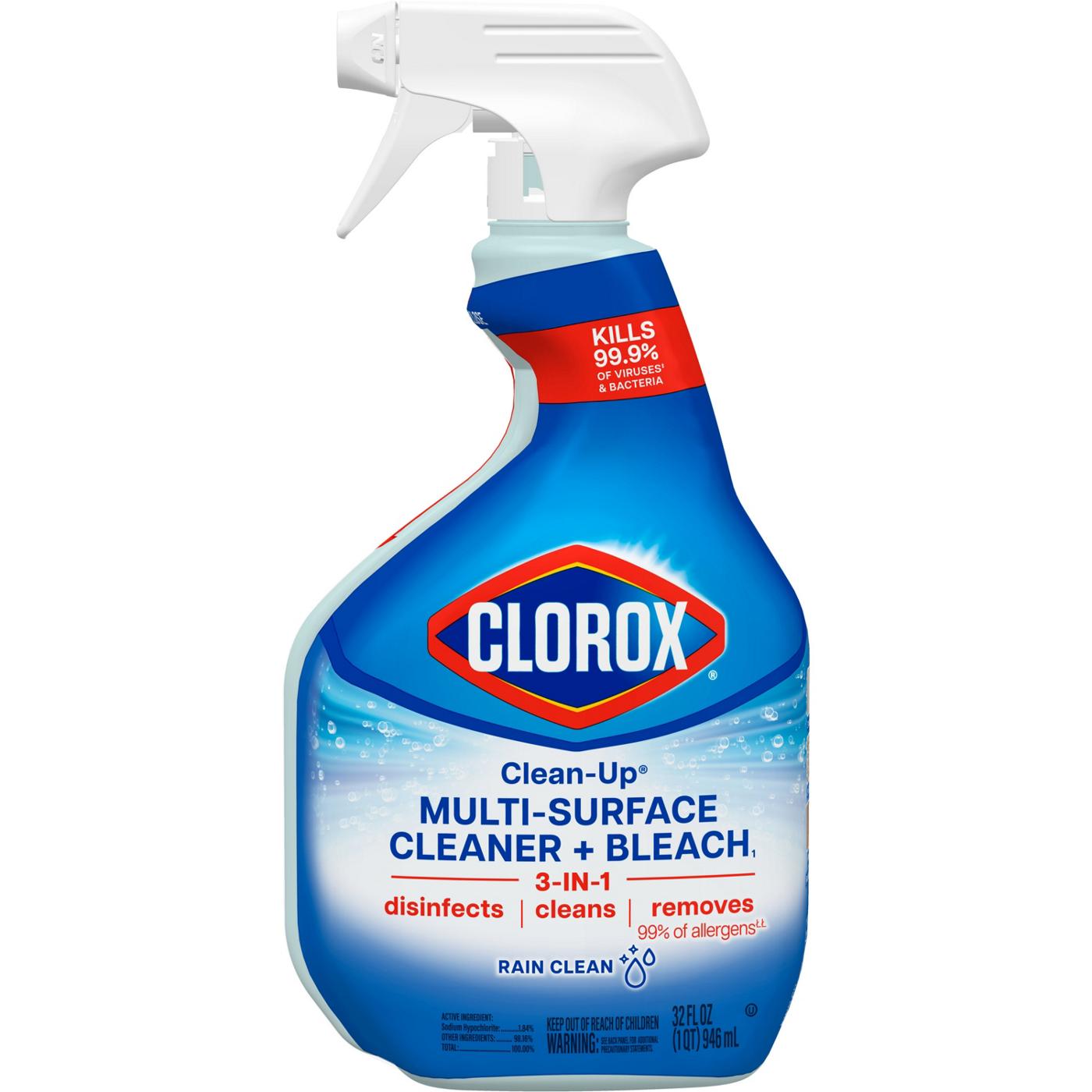 Clorox Clean-Up Multi-Surface Cleaner with Bleach Spray Bottle - Rain Clean; image 9 of 11