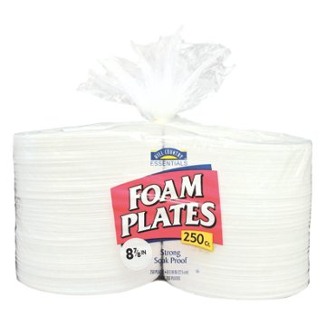 Hill Country Essentials 8.8 in Foam Plates, 250 ct