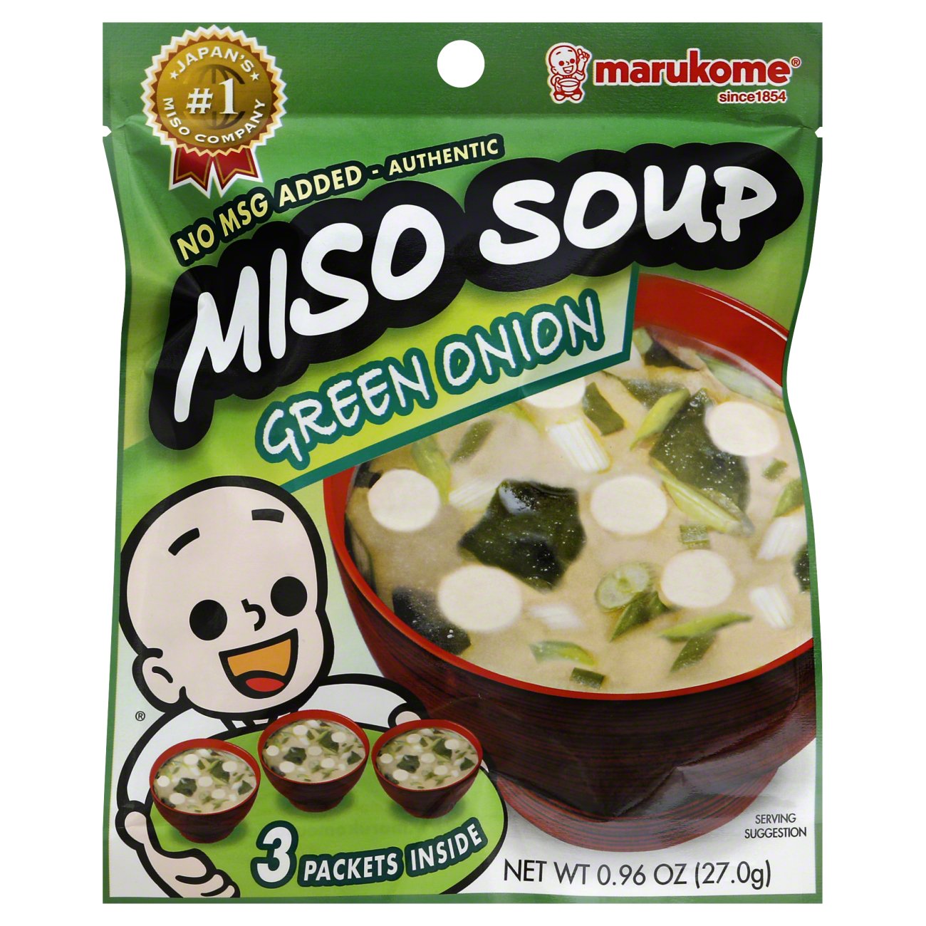 Marukome Miso Soup Green Onion Shop Soups & chili at HEB