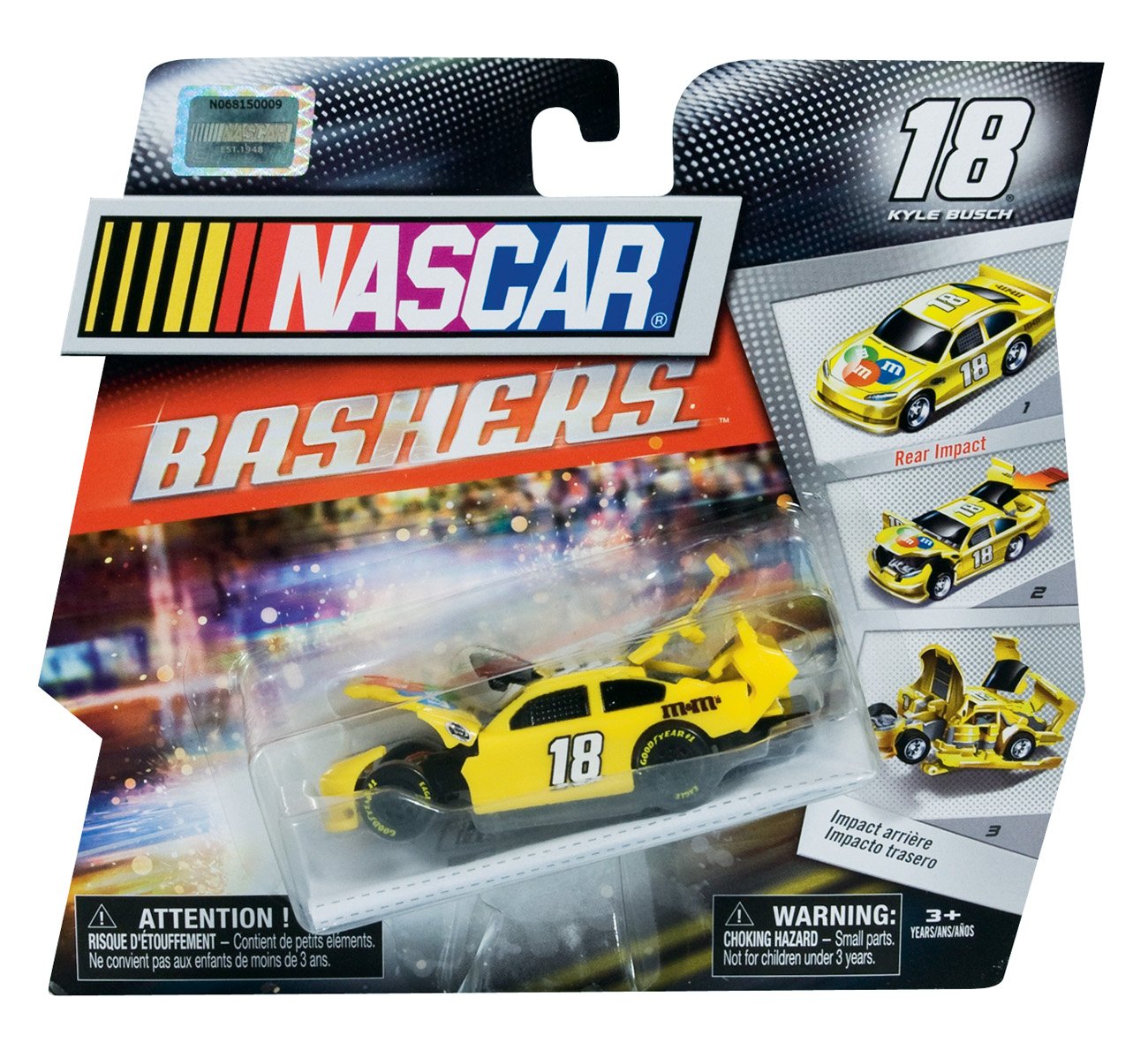 Spin Master Toy Nascar Bashers 18 Kyle Busch Crash Car Shop