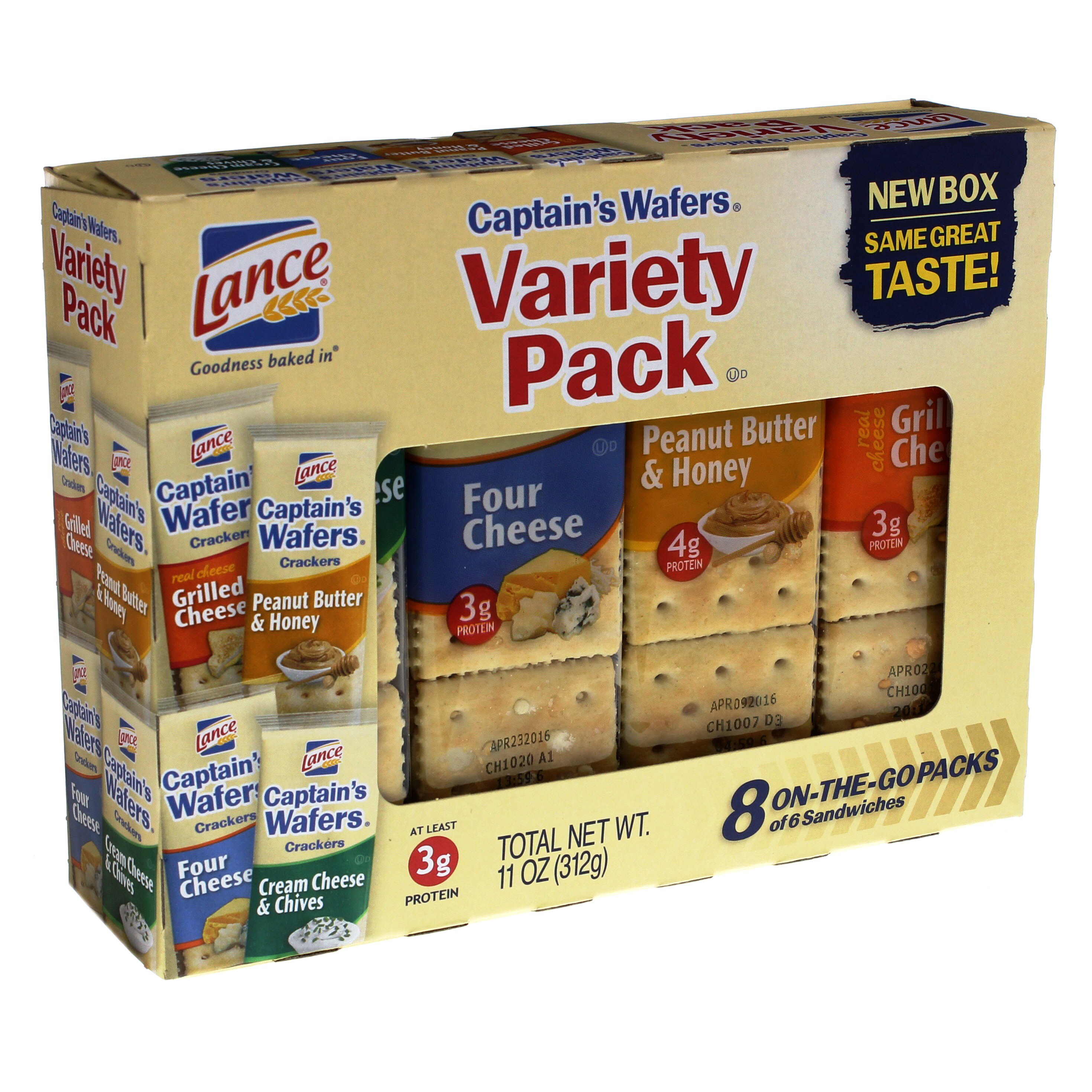 Lance Captain's Wafers Variety Pack Crackers Shop Crackers