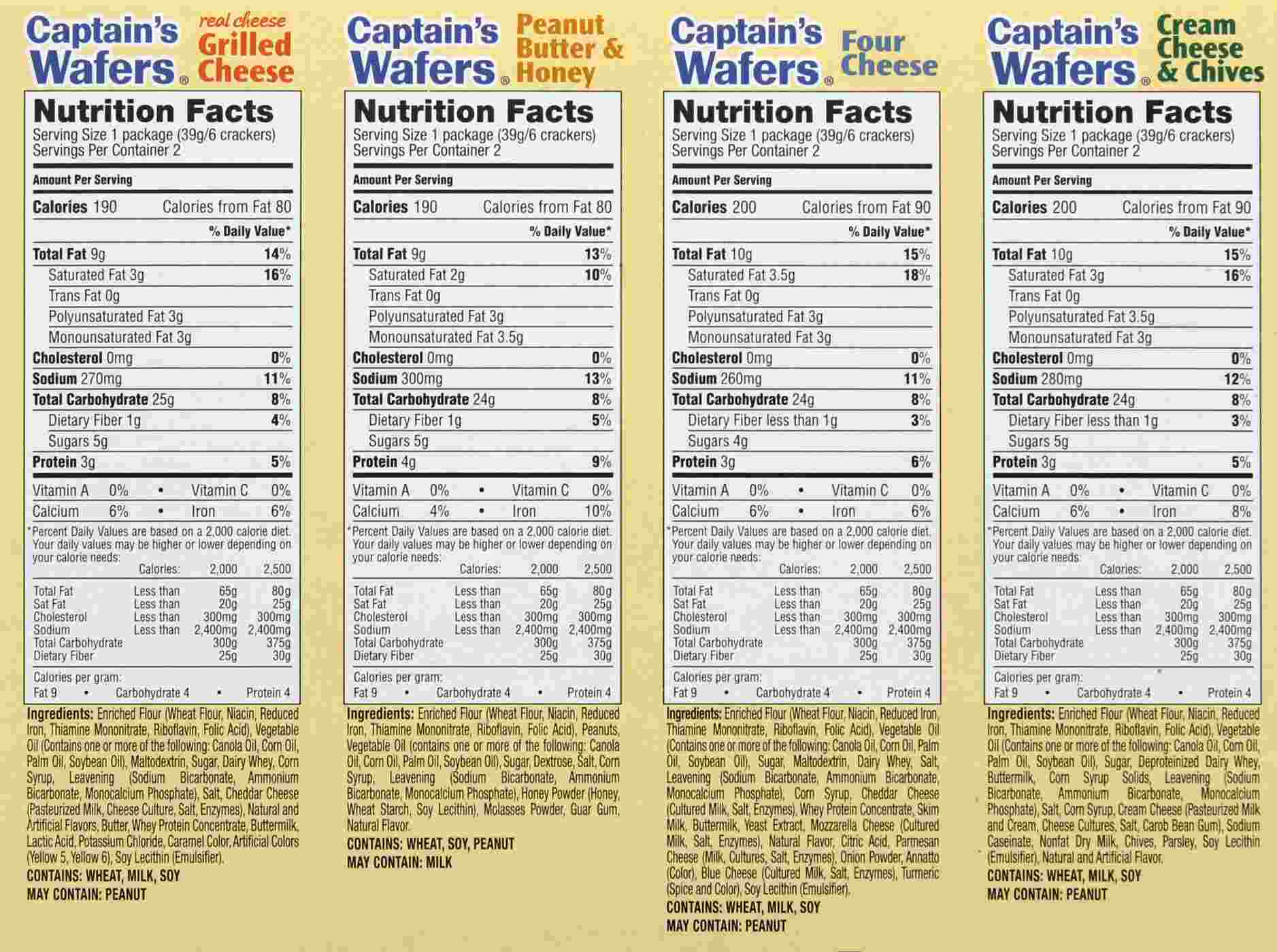 Lance Captain's Wafers Variety Pack Crackers; image 2 of 2
