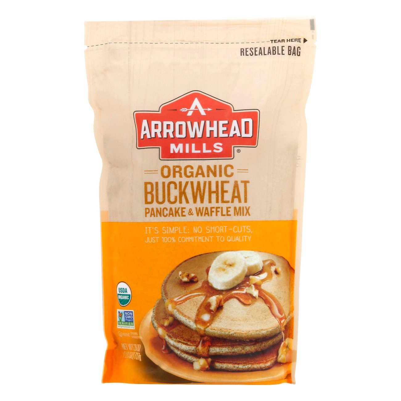 Arrowhead Mills Organic Buckwheat Pancake & Waffle Mix Shop Cereal