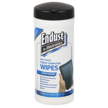 Endust For Electronics Anti-Static Tablet Computer Wipes, 70 ct
