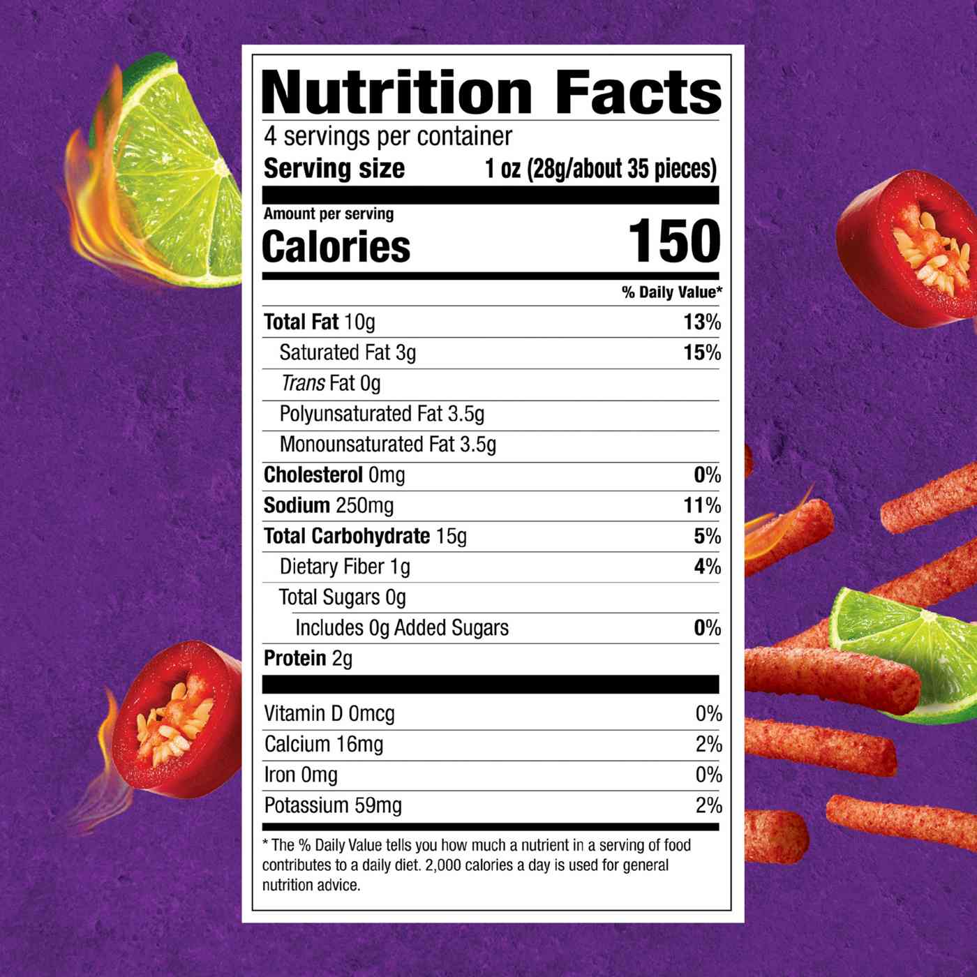 Takis Stix Flare Chili Pepper & Lime Corn Chips; image 8 of 8