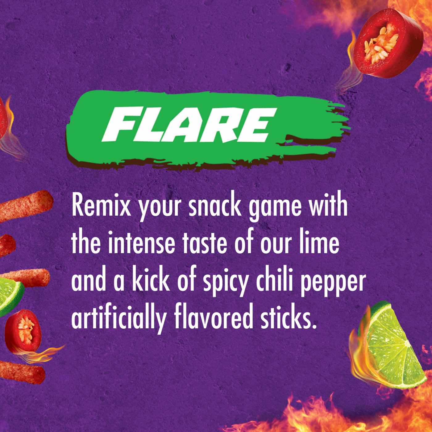 Takis Stix Flare Chili Pepper & Lime Corn Chips; image 4 of 8