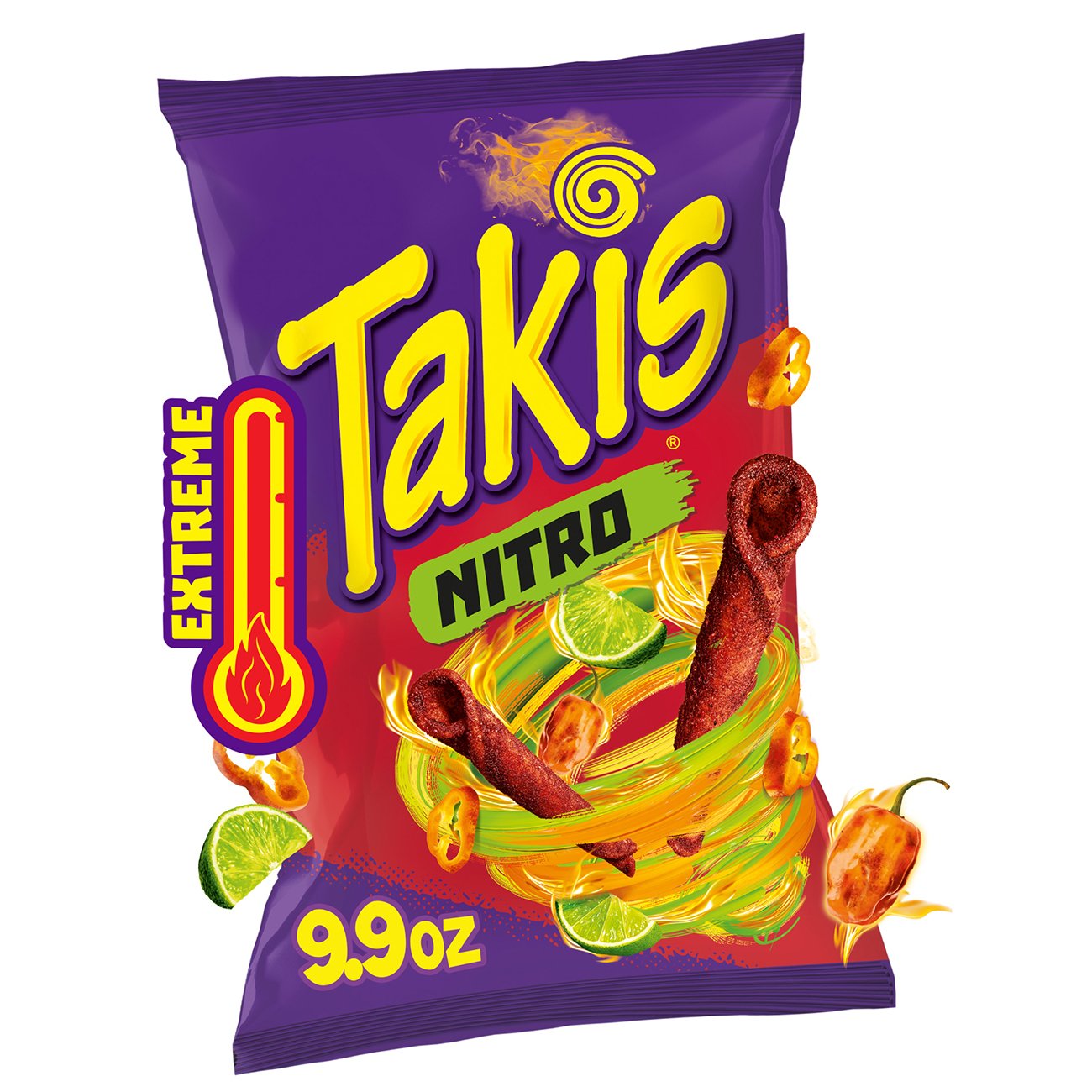 Takis Fuego Hot Chili Pepper & Lime Rolled Tortilla Chips Fiesta Size -  Shop Chips at H-E-B