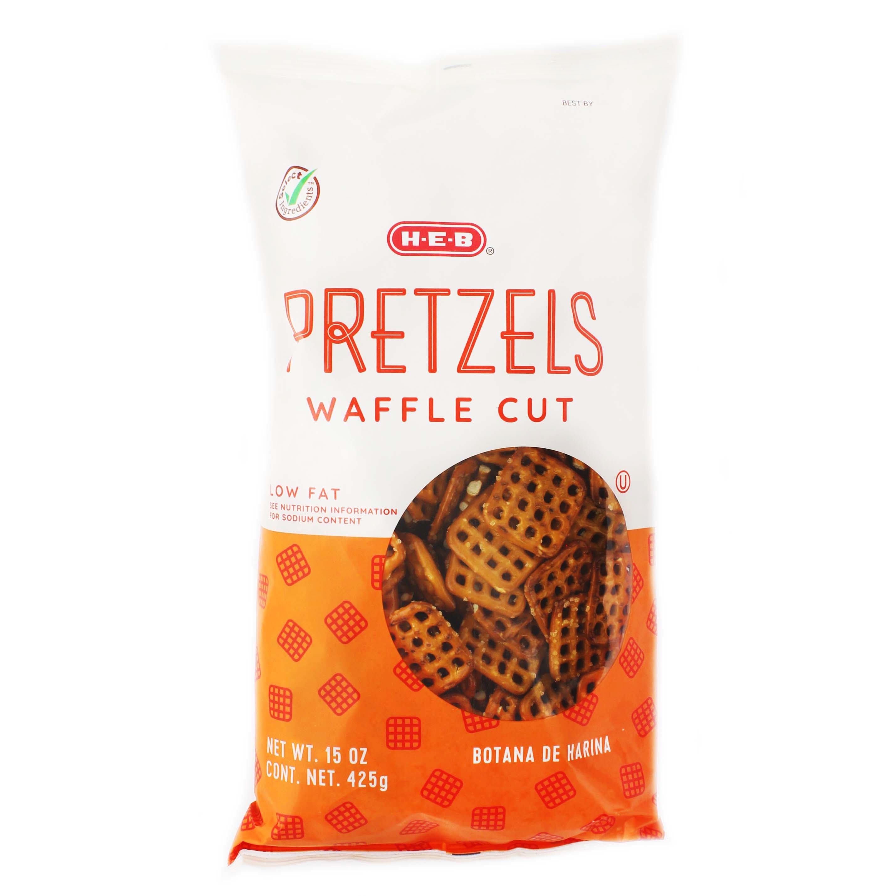 HEB Low Fat Waffle Cut Pretzels Shop Chips at HEB