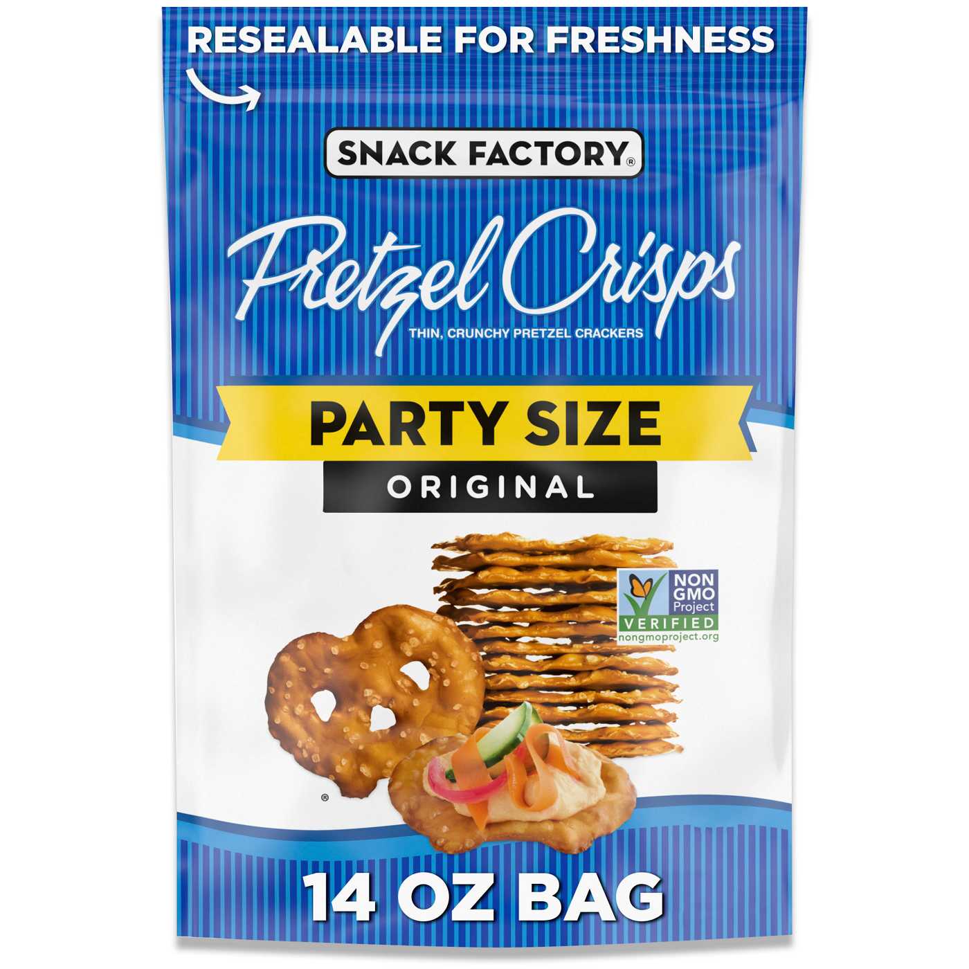 Snack Factory Original Pretzel Crisps - Party Size; image 1 of 9