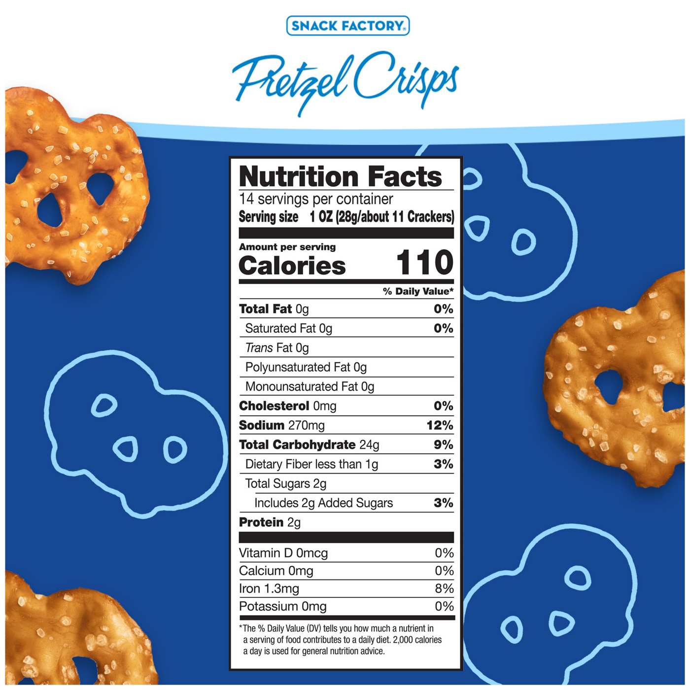 Snack Factory Original Pretzel Crisps - Party Size; image 2 of 9