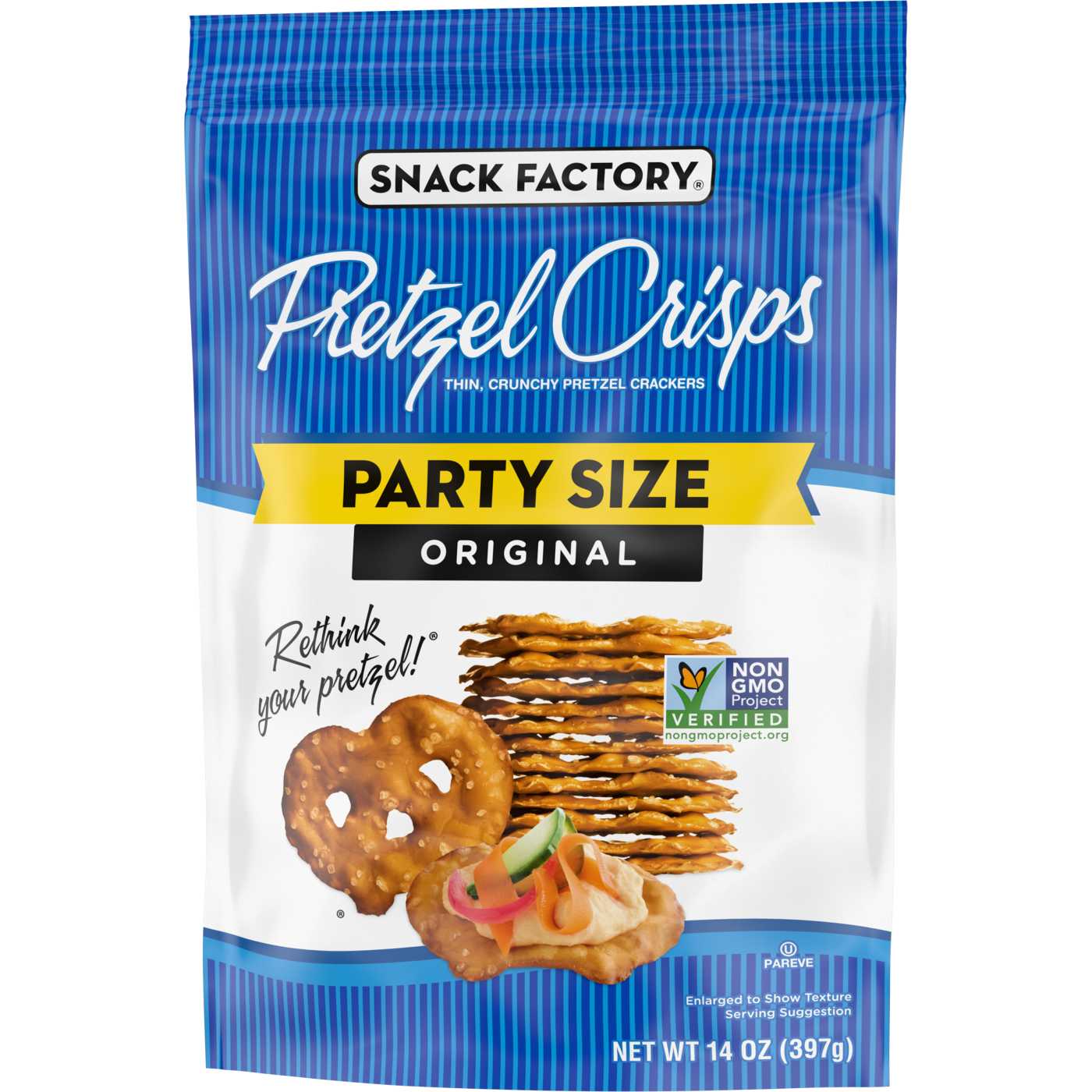 Snack Factory Original Pretzel Crisps - Party Size; image 4 of 9