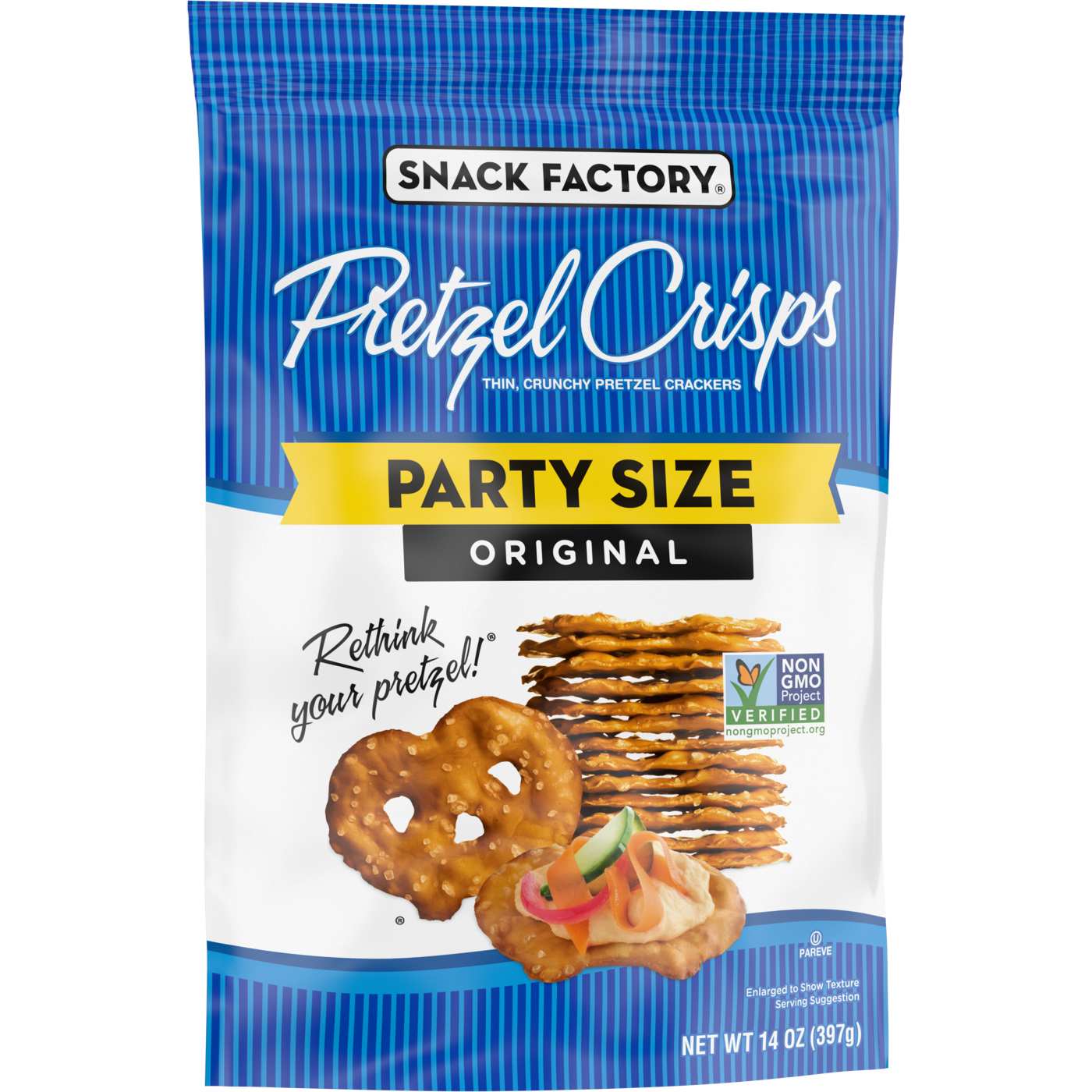 Snack Factory Original Pretzel Crisps - Party Size; image 7 of 9