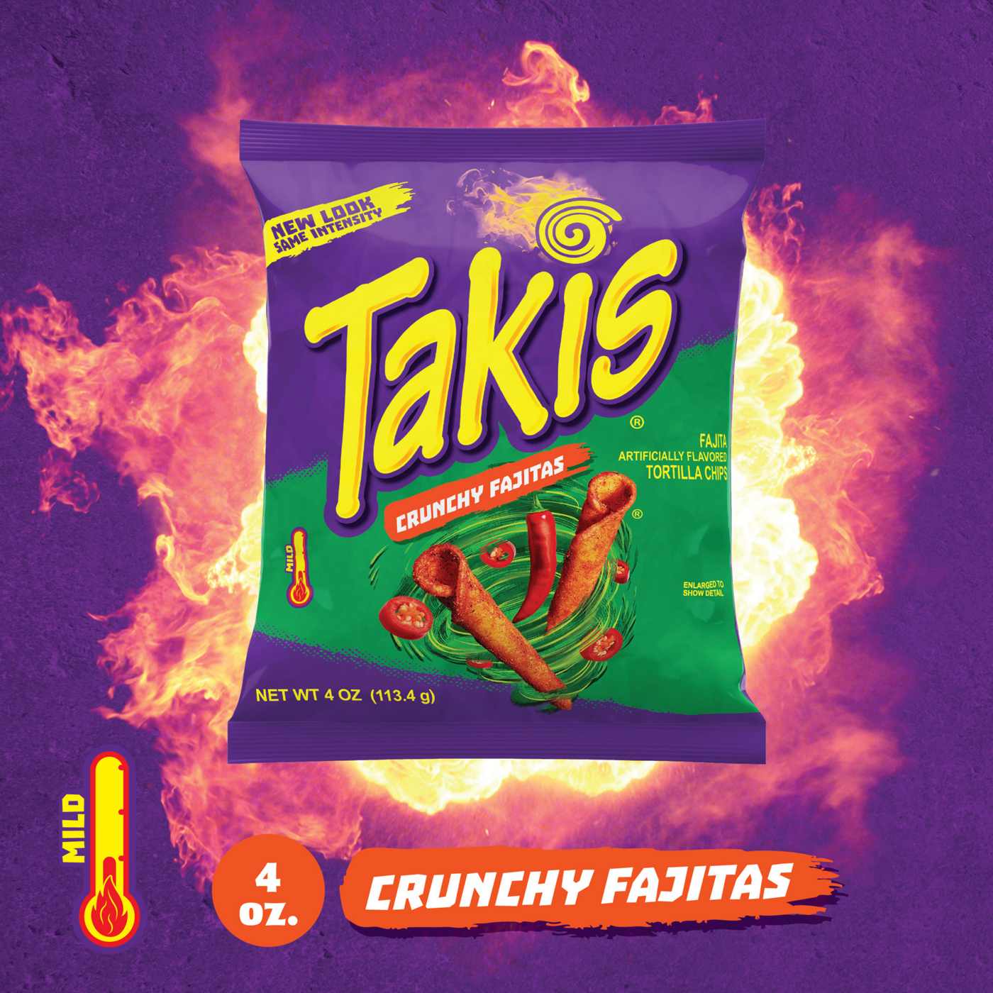 Takis Crunchy Fajitas Rolled Tortilla Chips; image 4 of 7